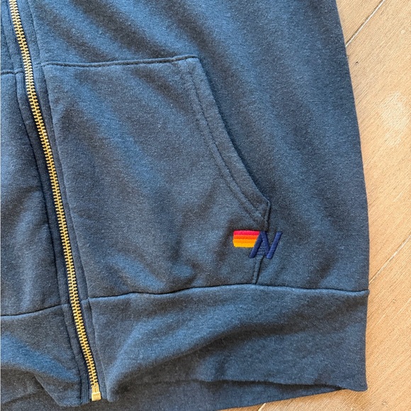 NWT - Aviator Nation 5 Strip Navy Hoodie - Picture 3 of 4